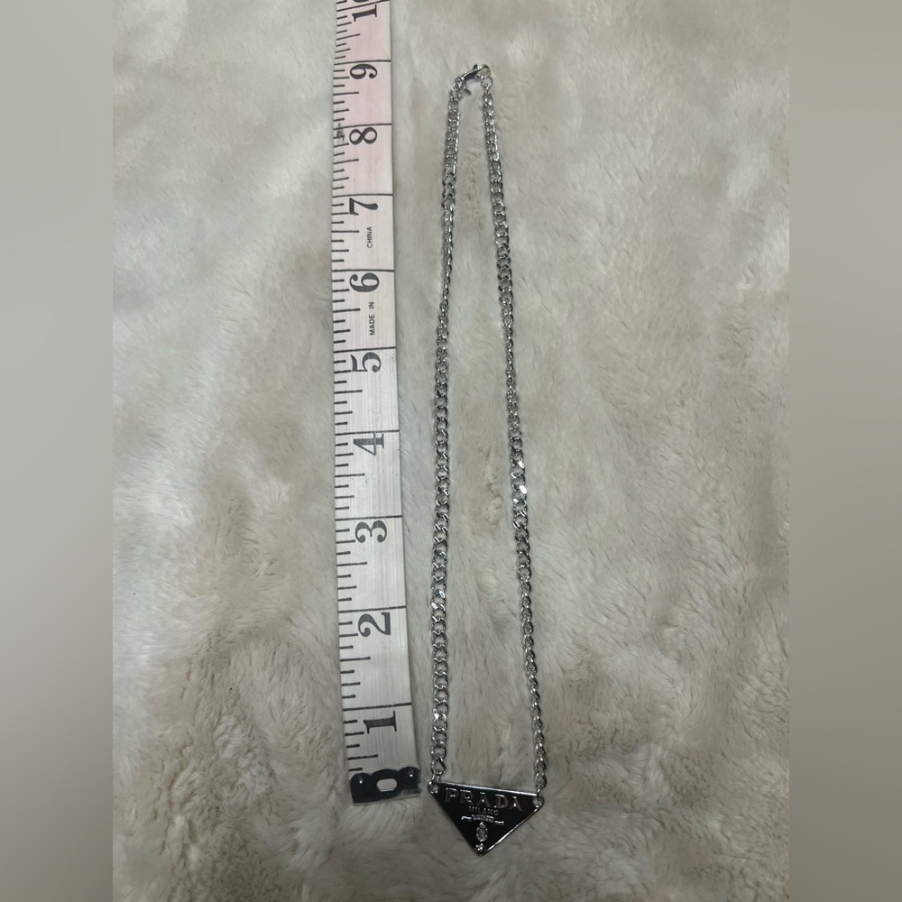 Prada Black and Silver Necklace - Picture 3 of 5
